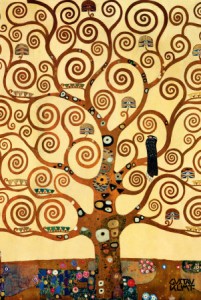 Tree of life painting as a pattern